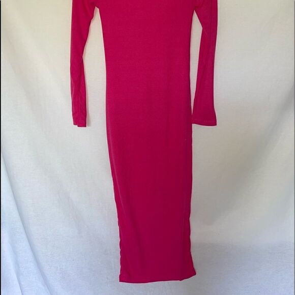 Pink Cut out Bodycon midi dress - Picture 8 of 11